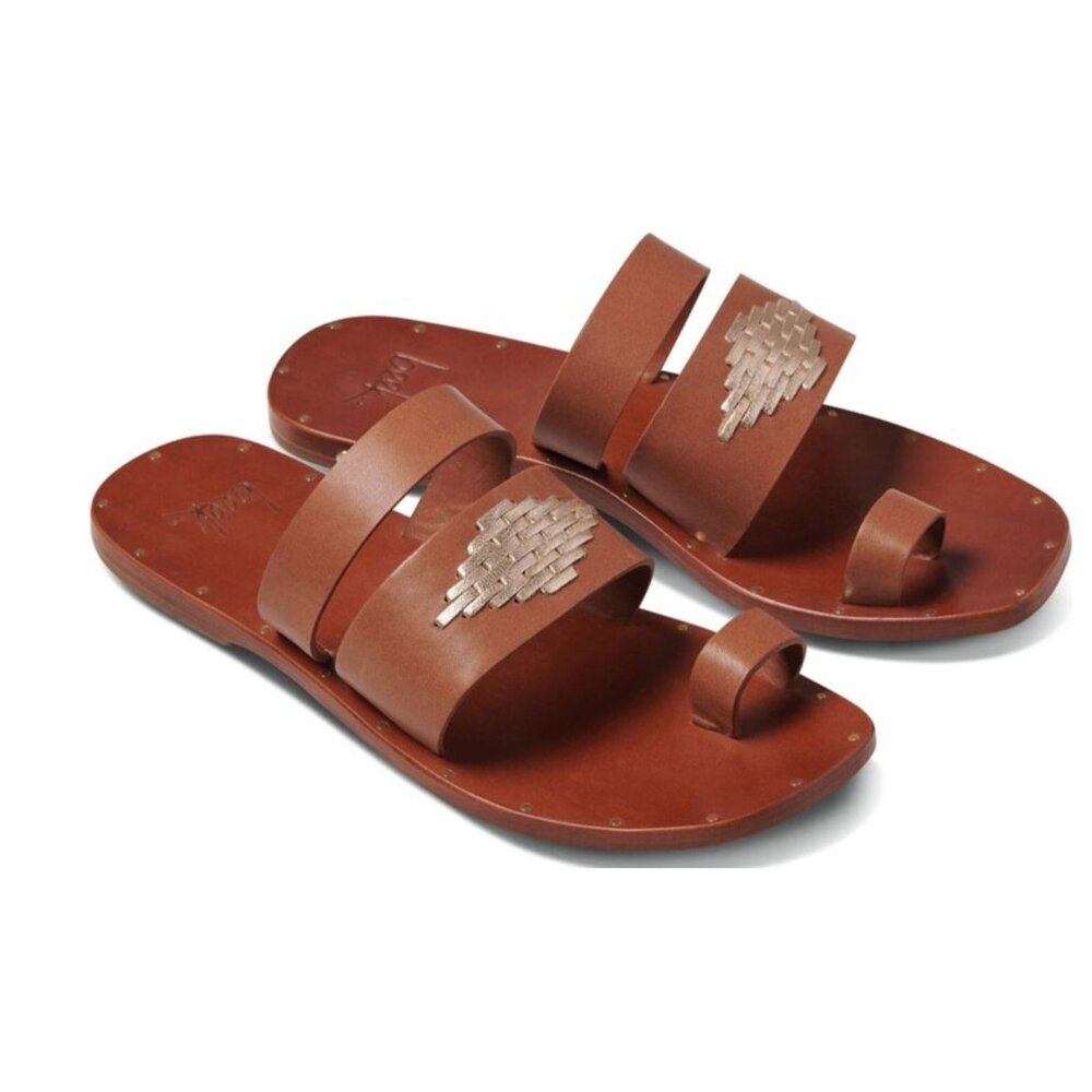 NWB Beek Women's Leather Brilliant Toe Ring Sandals Size 8